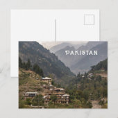 Aangepaste tekst Pakistan Briefkaart (Voorkant / Achterkant)
