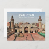 Aangepaste tekst Pakistan Briefkaart (Voorkant / Achterkant)