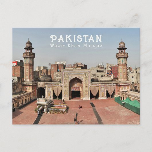 Aangepaste tekst Pakistan Briefkaart (Voorkant)