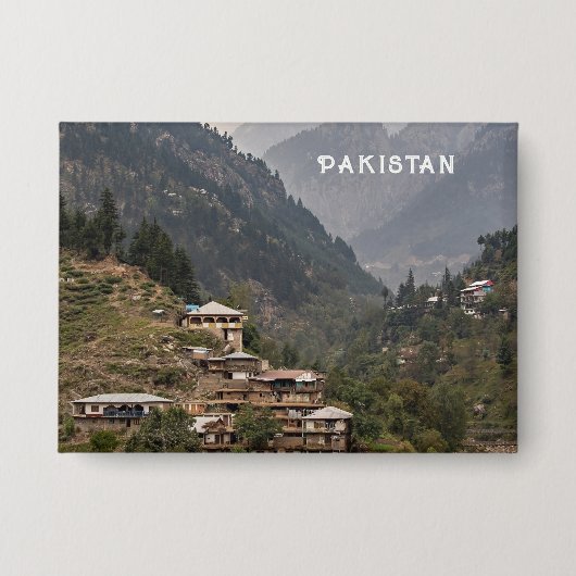 Aangepaste tekst Pakistan Button (Voorkant)