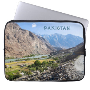 Aangepaste tekst Pakistan Laptop Sleeve