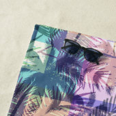 Aangepaste tekst palm Trees Patroon Strandlaken (In situ)