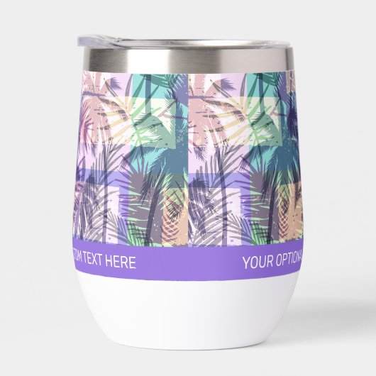 Aangepaste tekst palmbomen patroon (Rechts)