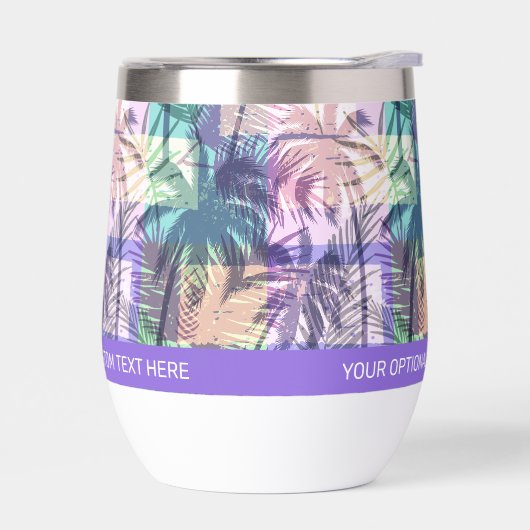 Aangepaste tekst palmbomen patroon (Links)