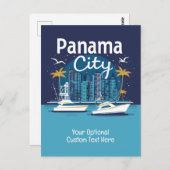 Aangepaste tekst Panama City Briefkaart (Voorkant / Achterkant)