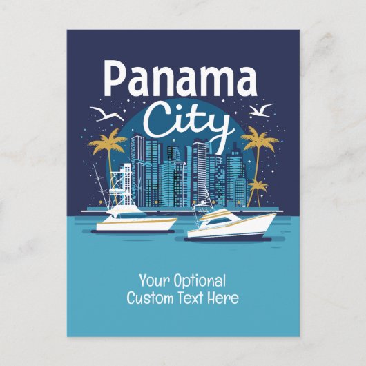 Aangepaste tekst Panama City Briefkaart (Voorkant)