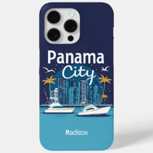 Aangepaste tekst Panama City iPhone 15 Pro Max Hoesje