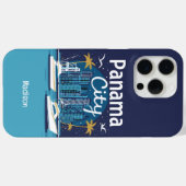 Aangepaste tekst Panama City Case-Mate iPhone Case (Achterkant (horizontaal))