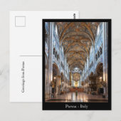 Aangepaste tekst Parma Cathedral, Italië Briefkaar Briefkaart (Voorkant / Achterkant)