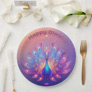 Aangepaste tekst, Peacock Party Diwali Bord