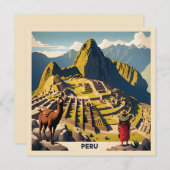 Aangepaste tekst Peru Machu Picchu (Voorkant / Achterkant)
