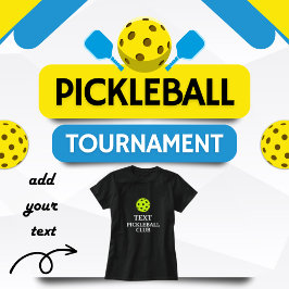 Aangepaste tekst Pickleball Club T-shirt