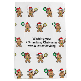 Aangepaste tekst Pickleball Gingerbrood Medium Cadeauzakje