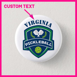Aangepaste tekst Pickleball Ronde Button 3,2 Cm