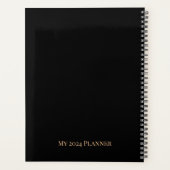 Aangepaste tekst planner Leuke vossen gekleed in e (Achterkant)