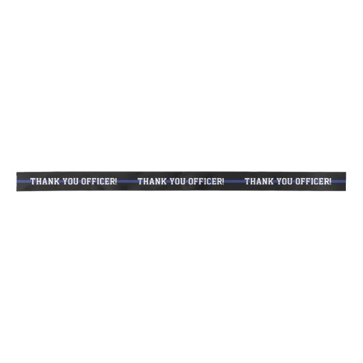 Aangepaste tekst Politieagent Thin Blue Line Lint (Voorkant)