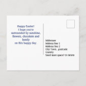 Aangepaste tekst Poolse Folklore Enchantment Pasen Briefkaart (Achterkant)