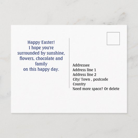 Aangepaste tekst Poolse Folklore Enchantment Pasen Briefkaart (Achterkant)