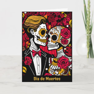 Aangepaste tekst 💀 Pop Día de Muertos Kaart