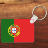 Aangepaste tekst Portugese vlag Sleutelhanger (Voorkant)