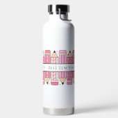 Aangepaste tekst potlood leraar waterfles (Links)