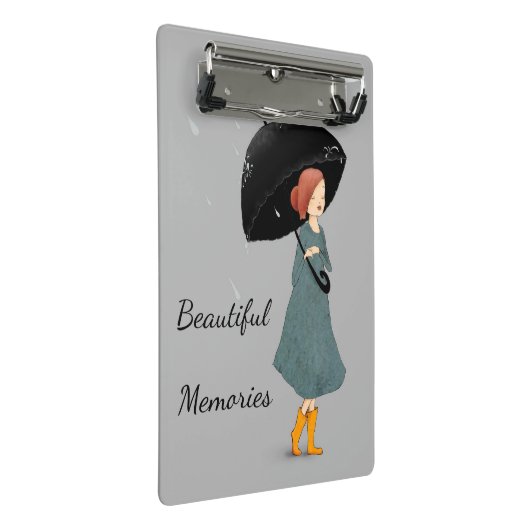 Aangepaste tekst prachtige herinneringen schattig mini klembord (Schuin)