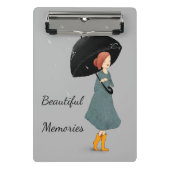 Aangepaste tekst prachtige herinneringen schattig mini klembord (Voorkant)