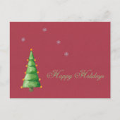 Aangepaste tekst Prettige Feestdagen Sneeuwvlokken (Voorkant)