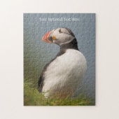 Aangepaste tekst Puffin-puzzel Legpuzzel (Verticaal)