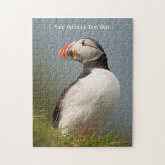 Aangepaste tekst Puffin-puzzel Legpuzzel (Verticaal)
