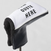 Aangepaste Tekst Putter Op Maat Golfheadcover (3/4 voorkant)