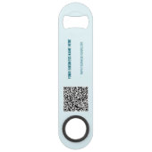 Aangepaste tekst QR-codebalk Key Sjabloon Speed Flessenopener (Voorkant)