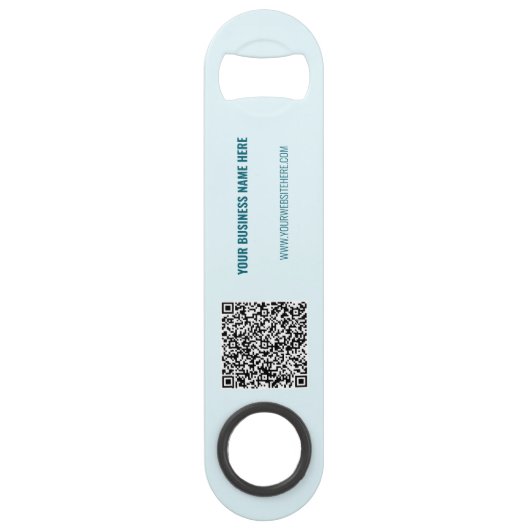 Aangepaste tekst QR-codebalk Key Sjabloon Speed Flessenopener (Voorkant)