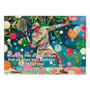 🎾🎄Aangepaste tekst, Rally in the Holiday Spirit!