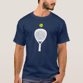 Aangepaste tekst, Real Padel Player T-shirt (Voorkant)