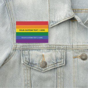 Aangepaste tekst Regenboog Vlag Naamplaatje