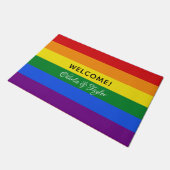 Aangepaste tekst Regenboogklepmat Deurmat (Schuin)