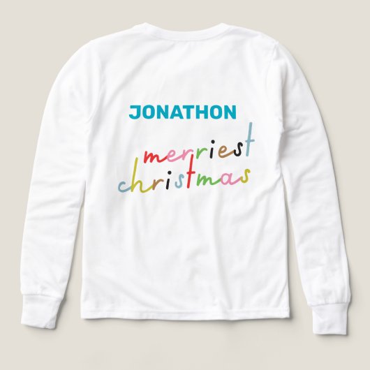 Aangepaste tekst Retro Kleurrijke vrolijkste feest (Achterkant)