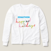 Aangepaste tekst Retro Kleurrijke vrolijkste feest (Voorkant)