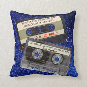 Aangepaste tekst   Retro-liefdesmuziek Cassette Mi Kussen