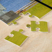 Aangepaste tekst Reykjavik, IJsland Legpuzzel (Zijkant)