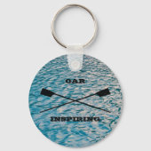 Aangepaste tekst roeiriemen op water sleutelhanger (Achterkant)