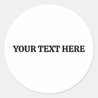 Aangepaste tekst ronde sticker