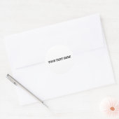 Aangepaste tekst ronde sticker (Envelop)