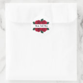 aangepaste tekst ronde sticker (Tas)