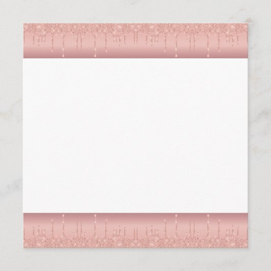 Aangepaste tekst Roos Gold Blush Glitter Sparkle D Programma (Voorkant)