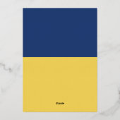 Aangepaste tekst Rosie De Riveter Folie Feestdagenkaart (Achterkant)