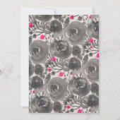 Aangepaste tekst Roze 4 Fotocollage Afstuderen Aankondiging (Achterkant)