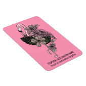 Aangepaste tekst Roze Flamingo Magneet (Rechterzijde)