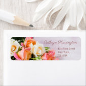 Aangepaste tekst Rozen geven adreslabels terug Etiket (Insitu)